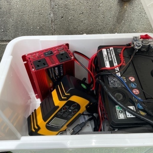 値下げしました。】自作ポータブルバッテリー&ソーラー