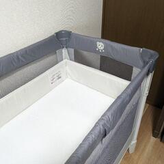 美品】ココネルエアーAB グレーベアー（ベビー布団おまけ）