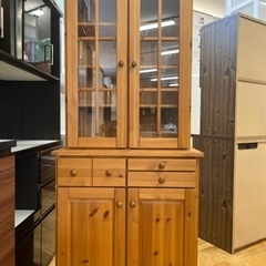 アロハ　M067 シャルドネ製 カップボード レンジボード 食器棚 マナベインテリアハーツ 食器棚 完成品 幅140 おしゃれ 140cm幅