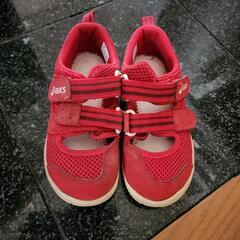 子供靴　赤　17,5cm