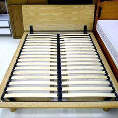 無印良品ダブルベットヘッドフレイム 無印 ダブルベッド フレームのみ ベッド下収納×4付き 幅147×奥202