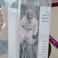 クロスバイク　fuji palette　27インチ　パープル　説明書付き　防犯登録可能　中古品　GMW6