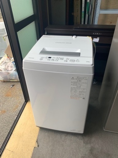 2021年製♬洗濯機　4.5kg  TOSHIBA aw-45m9