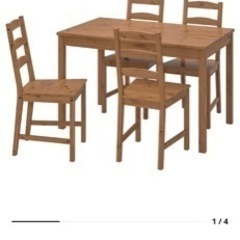 【無料】【9/6処分】椅子2脚とIKEAテーブル天板