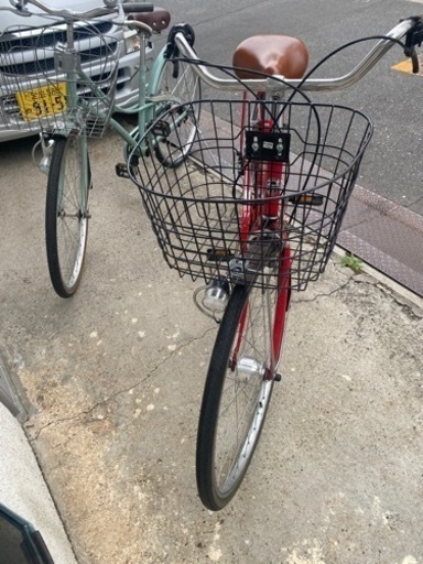 26インチ、ママチャリ自転車中古品