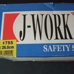 J-WORK　セーフティーシューズ　サイズ26ｃｍ　鋼鉄製先芯採用