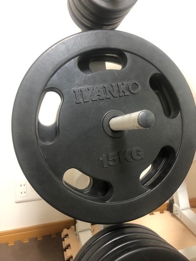 IVANKO(イヴァンコ) オリンピックラバープレート 15kg 2枚② 専用 IVANKO イヴァンコ オリンピックラバー プレート 15㎏×2 - メルカリ
