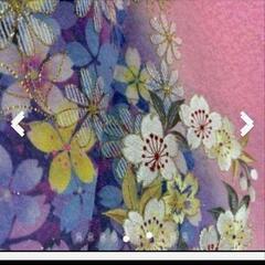 新品未使用※【正絹振袖】地柄入り※ちりめん素材で上品な金