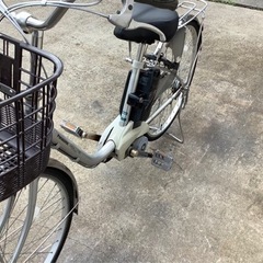 95 パナソニック新機種電動アシスト自転車viviNX26インチシルバーボディー