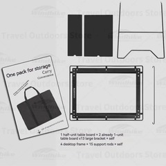 【直接お渡し限定】blackdog アウトドアテーブル　1卓