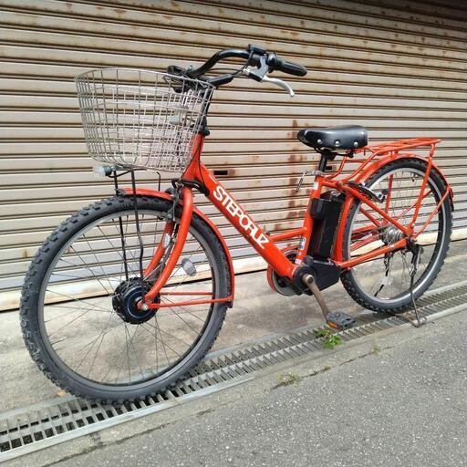 R5073 電動アシスト自転車 2015年ブリヂストン ステップクルーズe 充電器 バッテリー 鍵付