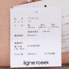 ☆極美品☆ligne roset リーンロゼ 1人掛けソファ ROSETBRIGANTIN ロゼブリガンタン タグ付 