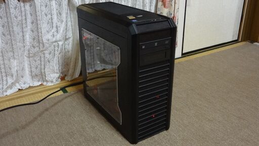 前面改修作業中 自作PC LancoolPCケース(PC-K62R1) インテルcore i5