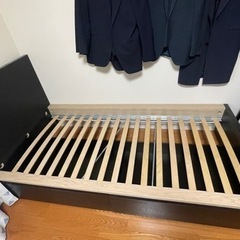 【貰ってください】IKEA シングルベッド　収納付き　フレーム
