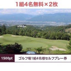 シャトレーゼ ゴルフ場1組4名様セルフプレー券 (1500ポイント)
