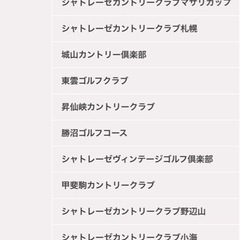 シャトレーゼ グループ ゴルフ場　1組4名様　セルフ無料プレー券②