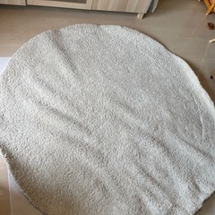 IKEA 絨毯 ラグ ベージュ 直径2m