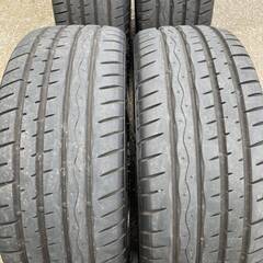 お値打ち18インチ中古タイヤホイール4本セット 艶ありブラック☆225 