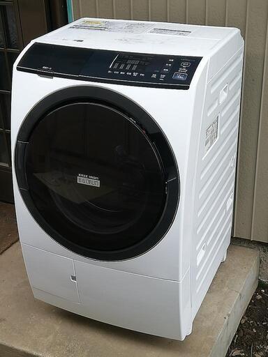 HITACHI 日立「BD-SG100EL(W)」ドラム式洗濯乾燥機 2019年 左開き 洗濯容量10㎏ 乾燥容量6㎏ 中古