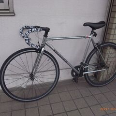 ★★★★Ｗコグ 両刃装備【クロモリフレーム ピストバイク・バーテープ新品】★★★★