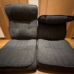 座椅子 2個セット 黒