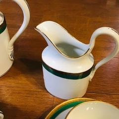 リチャードジノリ パレルモ グリーン ティーカップ&ソーサー、ポット