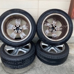 ZODIACレザービョウベルト☆ブラック36インチ(86～96㎝)スタッズベルト-245/45/17/PCD112サマータイヤ+ホイル