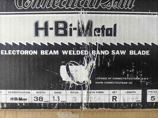 値下げしました！】【新品・未使用】バイメタル バンドソー 4670mm 5本 
