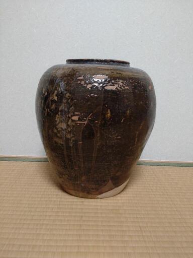 ☆花瓶・陶器☆骨董・茶黒系