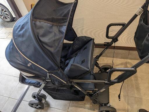 【美品】二人でゴー 二人乗りベビーカー