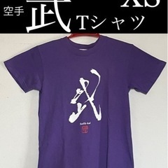 ⑥【 空手 武 Tシャツ XS サイズ 紫色 全空連 和道会 水...