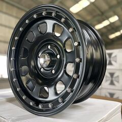 IRON HEADデイトナビードロック風 17インチ7Jインセット35 PCD127-5H☆未使用展示ホイール4本SET☆JKラングラーのスタッドレス用に！