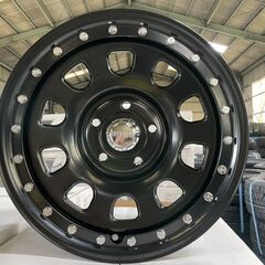 IRON HEADデイトナビードロック風 17インチ7Jインセット35 PCD127-5H☆未使用展示ホイール4本SET☆JKラングラーのスタッドレス用に！