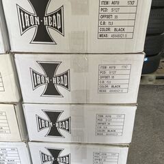 特価ホイール！IRON HEADデイトナビードロック風 17インチ7Jインセット35 PCD127-5H☆未使用展示ホイール4本SET☆JKラングラー
