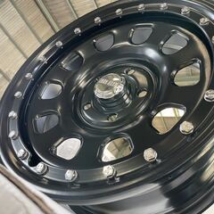 特価ホイール！IRON HEADデイトナビードロック風 17インチ7Jインセット35 PCD127-5H☆未使用展示ホイール4本SET☆JKラングラー