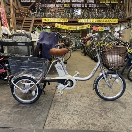 【Ｙ1164】三輪電動アシスト　パナソニック karoyaka 前18・後16インチ　前後タイヤ新品　44,660円（防犯・税込）