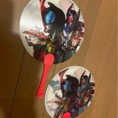 仮面ライダー　スーパー戦隊　Wアニバーサリー　うちわ