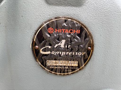 エアコンプレッサー HITACHI ５馬力 3.7P-9.5V6