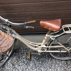 ASAHI購入　22インチ　白　茶色　自転車　取引中です！