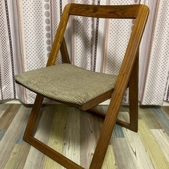 折り畳み椅子　木製　引き取り限定