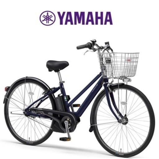 【美品‼️】定価113,400円♪ ヤマハ 電動アシスト自転車(パスシティS5) シティサイクル ママチャリ 5段変速 マットネイビー