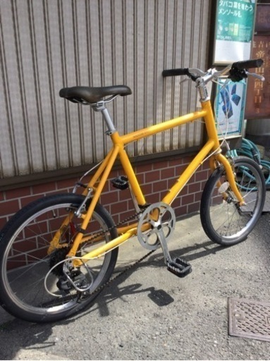 ミニベロ クロスバイク WEEKEND BIKES 20インチ 7段変速 イエロー 配送無料