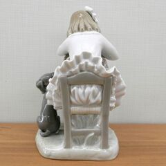 希少 リヤドロ 花咲く季節に 陶器人形 フィギュリン LLADRO 犬 少女 花 札幌 西区 西野