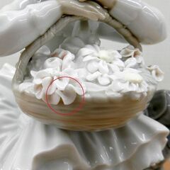 希少 リヤドロ 花咲く季節に 陶器人形 フィギュリン LLADRO 犬 少女 花