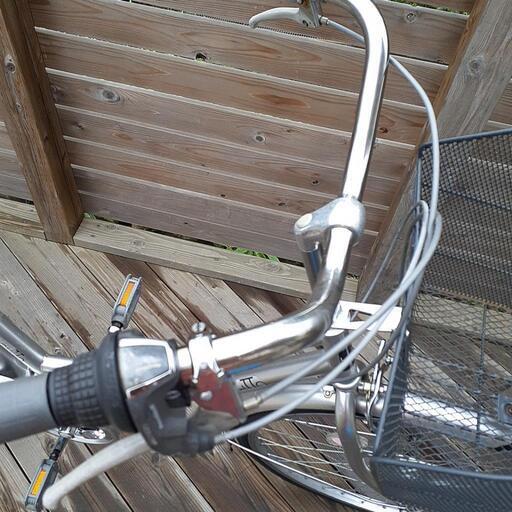 決定・受付終了】26インチ ママチャリ LEDオートライト 6段ギヤ付