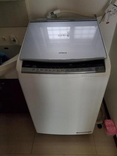 【美品】日立、2016年製、洗濯8kg、乾燥4.5kg