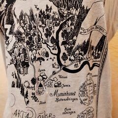 【ムーミン谷の地図柄がかわいい！】レディースTシャツ