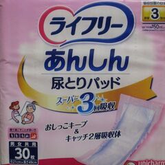 介護衛生用品　尿とりパッド（男女兼用）30枚入りを2パック【無料】