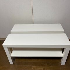 IKEA テレビ台 LACK 白 木製×2個