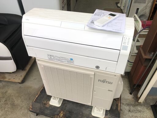 【動作保証あり】FUJITSU nocria 2016年 2.2kw 6畳用 冷暖房ルームエアコン AS-R22F【管理KR381】